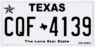 TX license plate CQF4139
