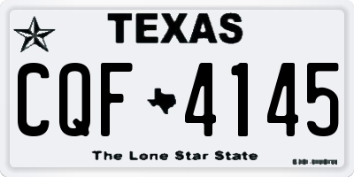 TX license plate CQF4145