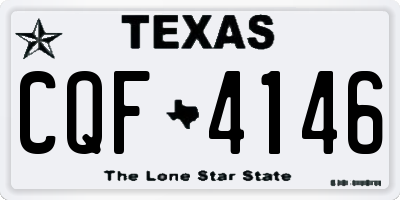 TX license plate CQF4146