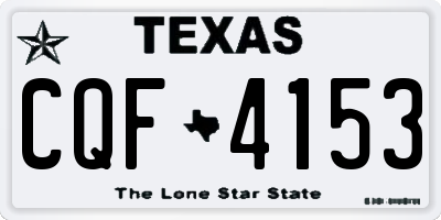 TX license plate CQF4153