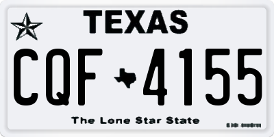 TX license plate CQF4155