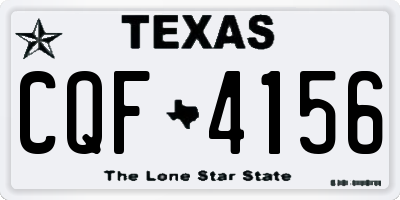 TX license plate CQF4156