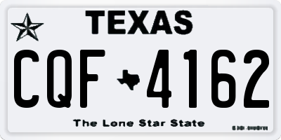 TX license plate CQF4162