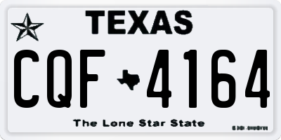 TX license plate CQF4164