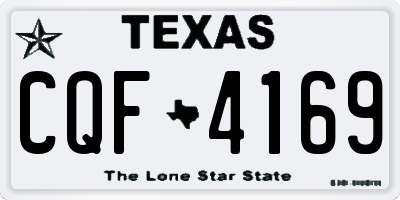 TX license plate CQF4169