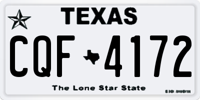 TX license plate CQF4172
