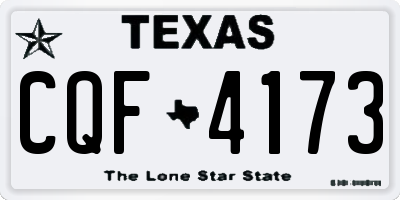 TX license plate CQF4173