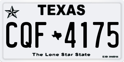 TX license plate CQF4175