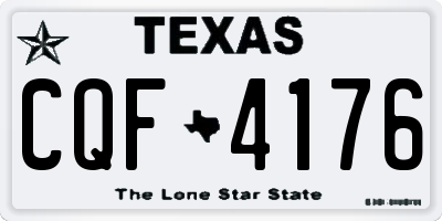 TX license plate CQF4176