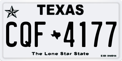 TX license plate CQF4177