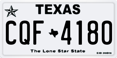 TX license plate CQF4180
