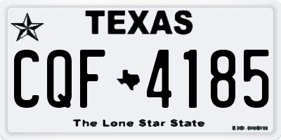 TX license plate CQF4185