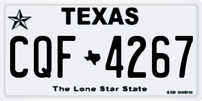 TX license plate CQF4267