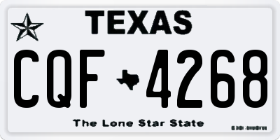 TX license plate CQF4268