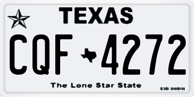 TX license plate CQF4272