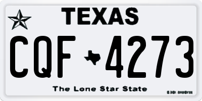TX license plate CQF4273