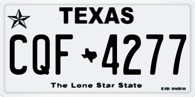 TX license plate CQF4277