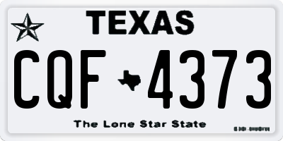 TX license plate CQF4373