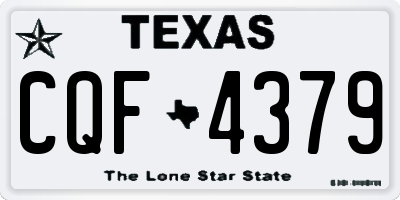 TX license plate CQF4379