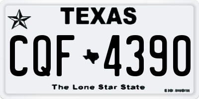 TX license plate CQF4390