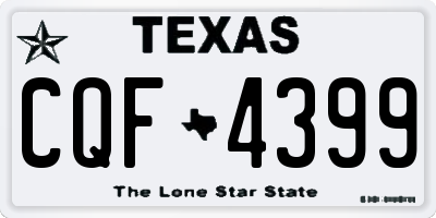 TX license plate CQF4399