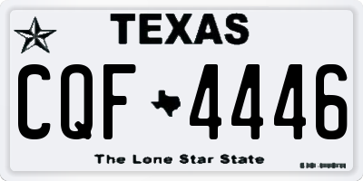 TX license plate CQF4446