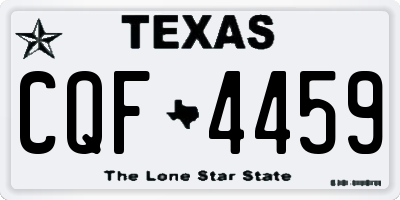 TX license plate CQF4459