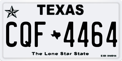 TX license plate CQF4464