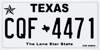 TX license plate CQF4471