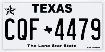TX license plate CQF4479