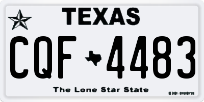 TX license plate CQF4483