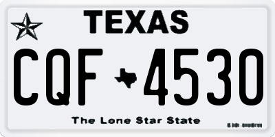 TX license plate CQF4530