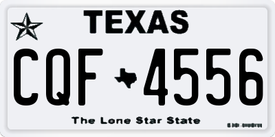 TX license plate CQF4556