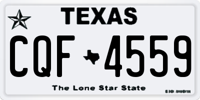 TX license plate CQF4559