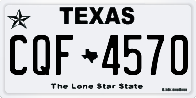 TX license plate CQF4570