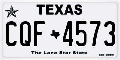 TX license plate CQF4573