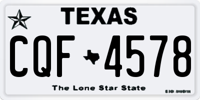 TX license plate CQF4578