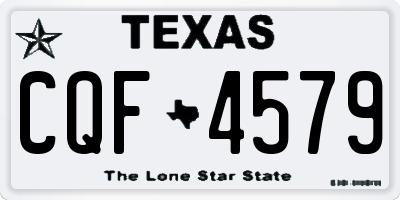 TX license plate CQF4579