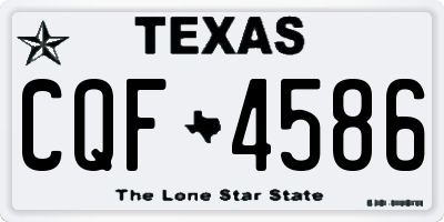 TX license plate CQF4586