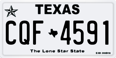 TX license plate CQF4591