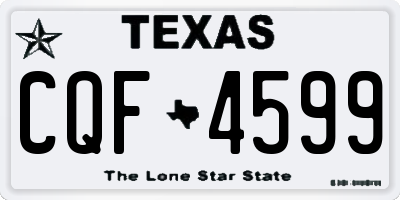 TX license plate CQF4599
