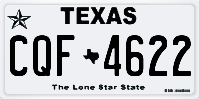 TX license plate CQF4622