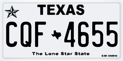 TX license plate CQF4655