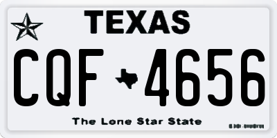 TX license plate CQF4656