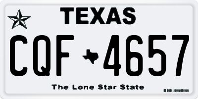 TX license plate CQF4657
