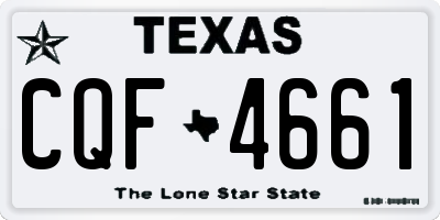 TX license plate CQF4661
