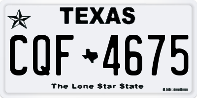 TX license plate CQF4675