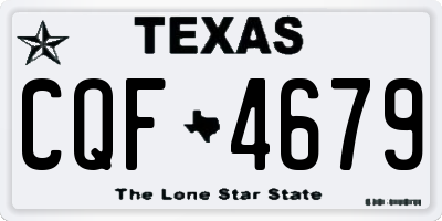 TX license plate CQF4679