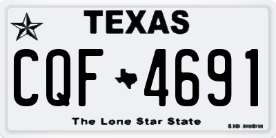TX license plate CQF4691