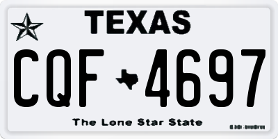 TX license plate CQF4697